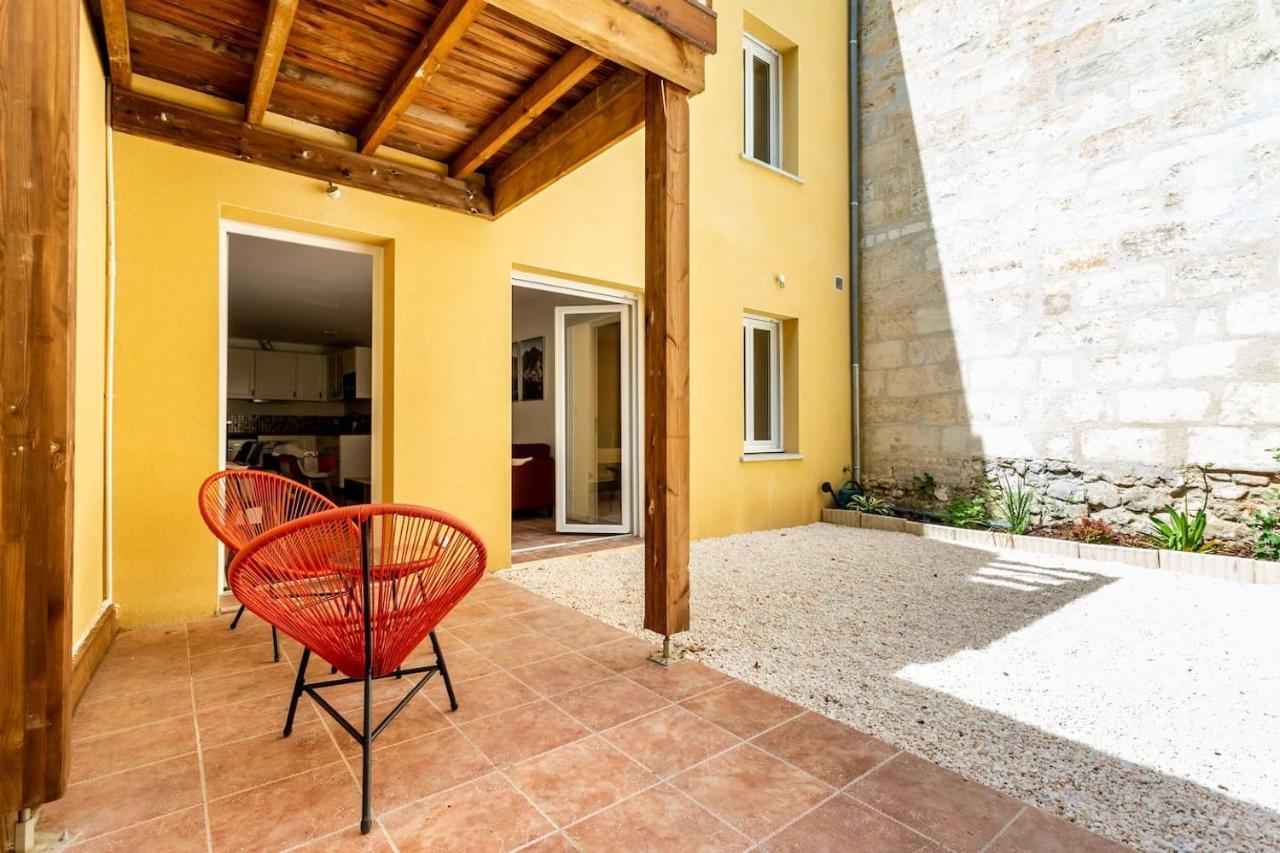Joli Appartement Avec Jardin / Vieux-Lormont Esterno foto